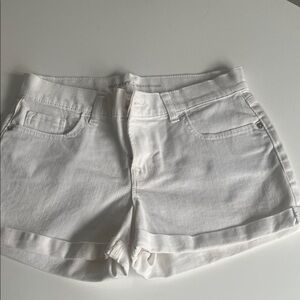 Classic White Denim Women's Shorts